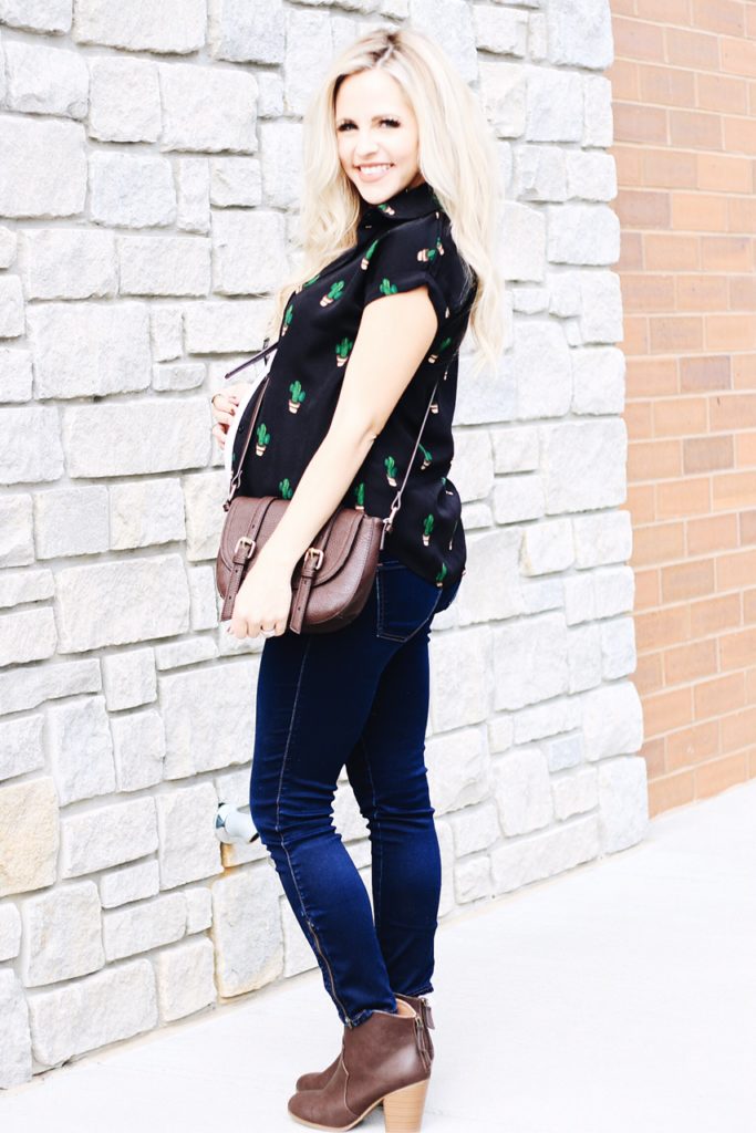 Can't Help Myself, I'm Swooning Over This Cactus Shirt by popular Nashville fashion blogger Nashville Wifestyles