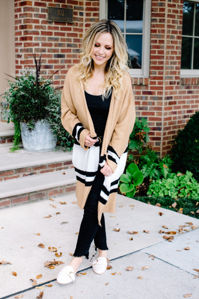 10 WAYS TO WEAR FALL CARDIGANS + MY FAVES by Nashville fashion blogger Nashville Wifestyles; One of my favorite items for this time of year is are fall cardigans, or 5 of them. Fall cardigans are such a perfect transitional piece for all seasons because you can take it off if it's too hot or vice versa. I know the typical thought when the word cardigan comes to mind is "grandpa" or the ones you wear to work looking all prim and proper. However fall cardigans are where it's at now. Wear your fall cardigans over short, wear them with sneakers, wear long cardigans, short ones.