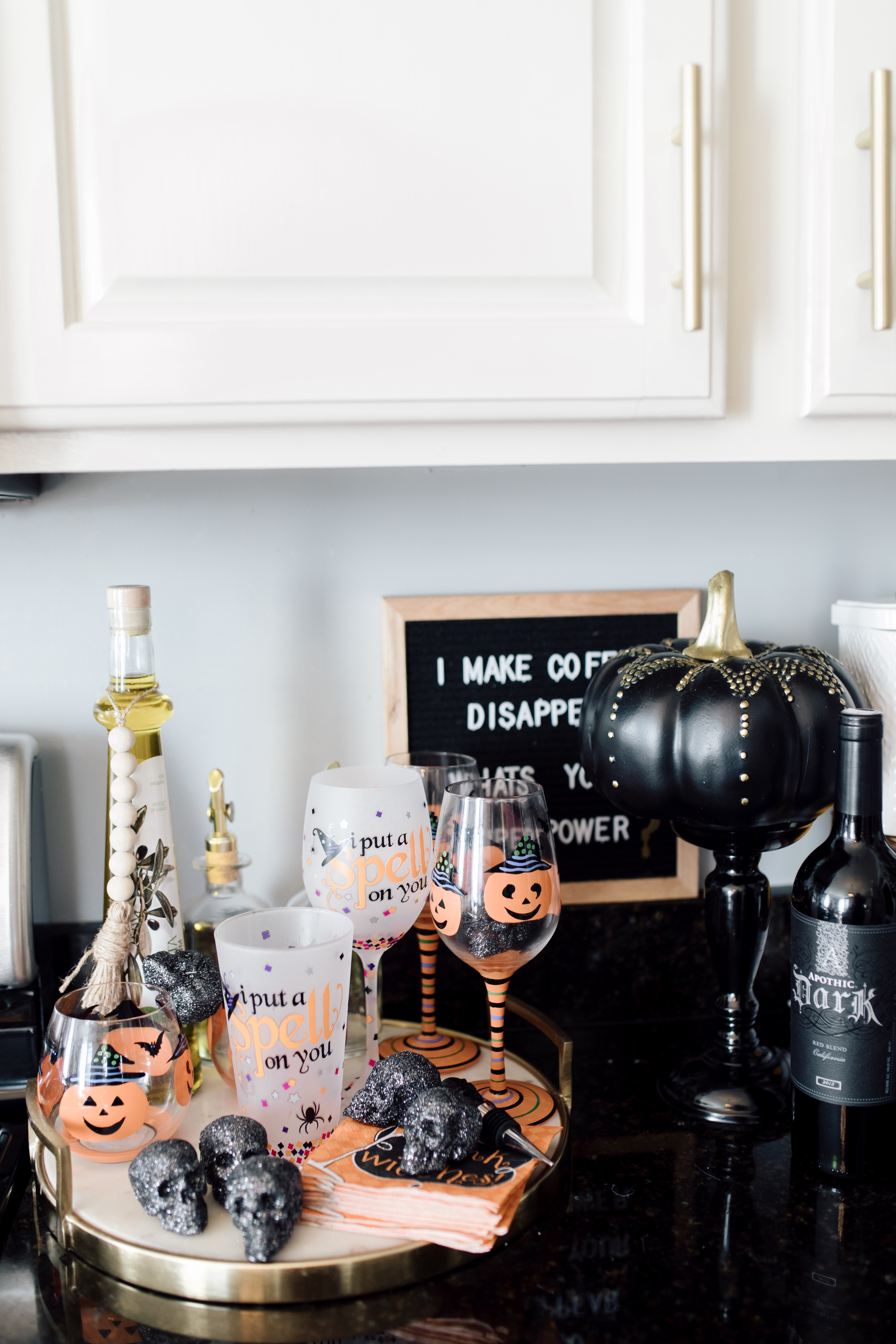 HOW HALLOWEEN HAS CHANGED + CHIC HALLOWEEN DECOR - Nashville Wifestyles; How Halloween Has Changed & Chic Halloween Decor! It’s all a bunch of HOCUS POCUS! But seriously if Hocus Pocus wasn’t a staple in your childhood were you even born in the 80’s?! I'm counting down until my kid is old enough to watch it because I’m sure it would give her nightmares. I’ve been a fan of Halloween as long as I can remember. I would have scary movie marathons all month long in anticipation, plan out multiple outfits and parties. Click to see my halloween party decorating ideas!. HOW HALLOWEEN HAS CHANGED + CHIC HALLOWEEN DECOR featured by top Nashville lifestyle blog Nashville Wifestyles