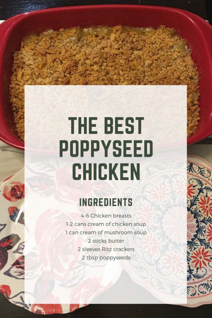 Recipes | Family | Meals | Dinner | THE POPPYSEED CHICKEN CASSEROLE THAT MADE MY HUSBAND PROPOSE featured by top Nashville lifestyle blog Nashville Wifestyles | I've been making this poppyseed chicken casserole for years because the second I ate it I was hooked. This is one of the first dishes I made for my husband when we were dating and he jokes it's what sealed the deal. It’s a treat dish and not something I make on the regular but I can say it heats up well as leftovers. It's so good I will GUARANTEE you'll go back for seconds. You can substitute ingredients to make it healthy or savor it as is. Click for the full recipe!