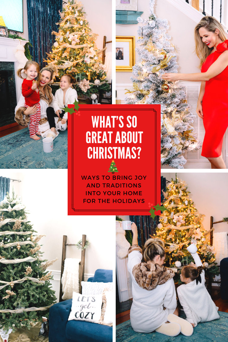 Family Christmas Traditions: What’s So Great About Christmas? - Nashville Wifestyles; Decorating the tree & house is the most important of our family Christmas traditions. I’m the person who decorates the day after Halloween. I just want to enjoy my Christmas decor and mood as long as possible. This year we got a new Christmas tree from balsam hill and love it! It’s the closest to a real tree ever, such great quality. You won’t believe how much their trees mimic a real one. They carefully craft the tree branches and colors of the tree. Click to keep reading!