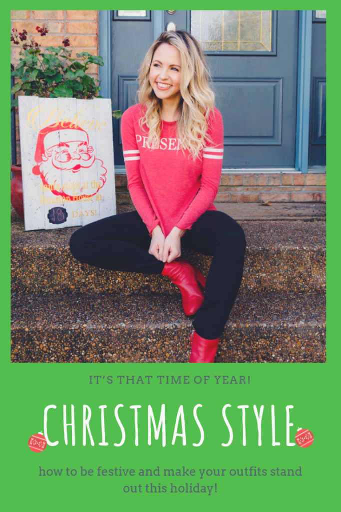 Holidays | Fashion | The CUTEST Casual Christmas Outfits featured by top Nashville fashion blog Nashville Wifestyles. The CUTEST Casual Christmas Outfits - Nashville Wifestyles; Christmas parties are fun when you get to dress up and be all fancy but not all parties are cocktail attire. There are plenty of parties where casual Christmas outfits are not only appropriate but required for the chill vibe. Plus who doesn’t want to run around town in their cutest Christmas T-shirt or a lounge in Christmas casual clothes I can wear at home. Christmas is my favorite time of year… It’s fun to have casual get togethers over the holiday. Keep reading!