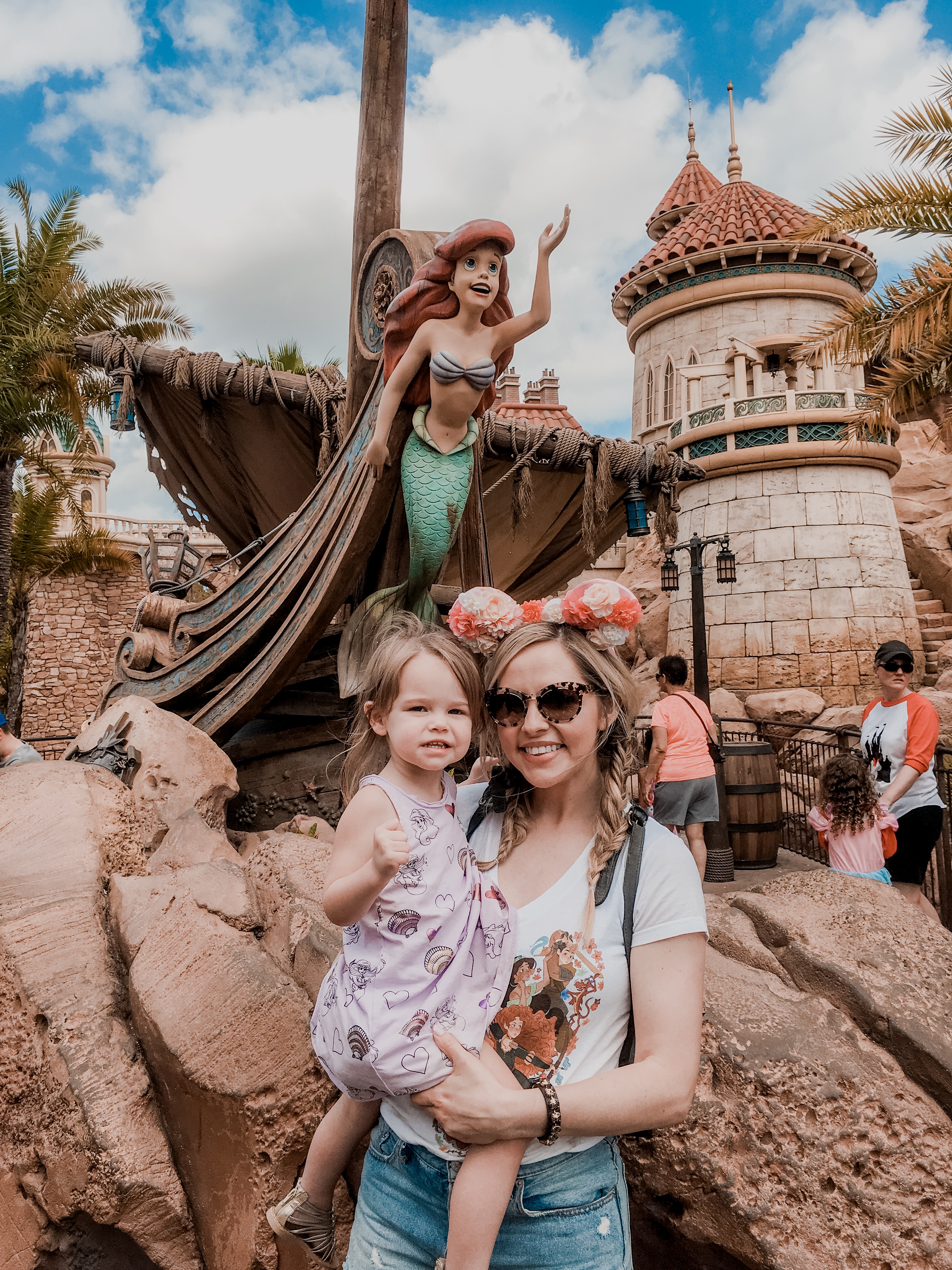 Disney Magic Kingdom rides for toddlers featured by top US travel blog Nashville Wifestyles | Here's my day at Disney Park Magic Kingdom with kids! This day was our longest since there is so much to do. The girls got to meet Disney Princesses like Cinderella, Snow White, Jasmine and Aurora, who we got cute pictures with! If you’re planning on eating breakfast at the Disney Park or at the Disney world restaurant called: Be Our Guest, make sure your reservation is early… Click to keep reading about the Walt Disney World Resort and Magic Kingdom rides for toddlers.