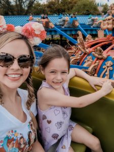 Disney Magic Kingdom rides for toddlers featured by top US travel blog Nashville Wifestyles | Here's my day at Disney Park Magic Kingdom with kids! This day was our longest since there is so much to do. The girls got to meet Disney Princesses like Cinderella, Snow White, Jasmine and Aurora, who we got cute pictures with! If you’re planning on eating breakfast at the Disney Park or at the Disney world restaurant called: Be Our Guest, make sure your reservation is early… Click to keep reading about the Walt Disney World Resort and Magic Kingdom rides for toddlers.