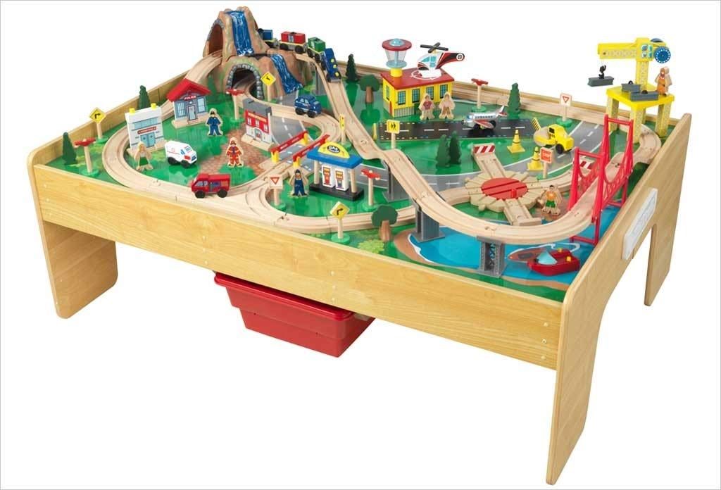 AMAZON PRIME DAY: 14 Best Deals featured by top US lifestyle blog, Nashville Wifestyles: image of KidCraft railway set and table