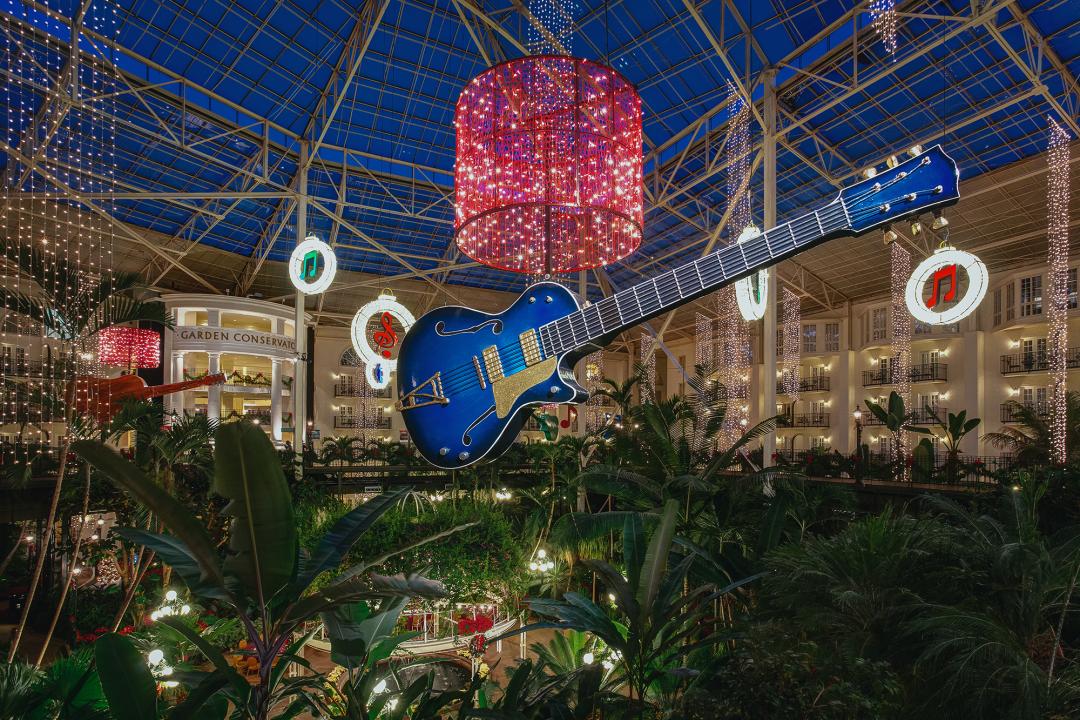 HOLIDAY TRAVEL: What Makes Christmas at the Gaylord Opryland in Nashville So Special - Nashville Wifestyles; It’s Christmas season at Gaylord Opry which is one of my very favorite holiday traditions. If you’re making plans to travel to Nashville around Christmas or a local looking for things to do, one of the most sought after is visiting the infamous Gaylord Opryland Resort and Hotel. It is one most beautiful and magical moments you can experience. WE go EVERY single year from the time Keatyn was a baby. I scoured their website for detailed info paired with my local knowledge. Click to read more! | HOLIDAY TRAVEL: What Makes Christmas at the Gaylord Opryland in Nashville So Special by popular Nashville blog, Nashville Wifestyles: image of Gaylord Opryland.
