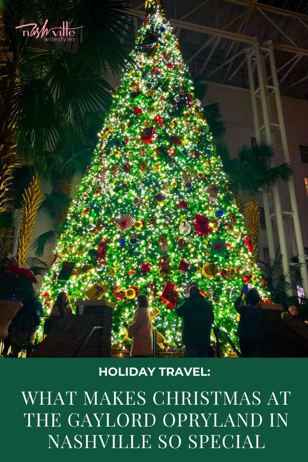 HOLIDAY TRAVEL: What Makes Christmas at the Gaylord Opryland in Nashville So Special - Nashville Wifestyles; It’s Christmas season at Gaylord Opry which is one of my very favorite holiday traditions. If you’re making plans to travel to Nashville around Christmas or a local looking for things to do, one of the most sought after is visiting the infamous Gaylord Opryland Resort and Hotel. It is one most beautiful and magical moments you can experience. WE go EVERY single year from the time Keatyn was a baby. I scoured their website for detailed info paired with my local knowledge. Click to read more!