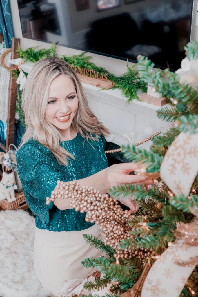 Holiday Looks With VICI - Nashville Wifestyles; Who else is covered up in holiday parties? I mean even if I'm not I just throw on a sequin dress for the heck of it because the holidays are my ABSOLUTE favorite. Between the work parties, family parties and your friend's Christmas gatherings VICI has you covered on your snazzy outfit needs. They keep dropping new collections and with each one I become more and more obsessed. ALSO these looks are perfect for New Years. Use my code ASHLEYH20 to get 20% off! Click for the looks! | Holiday Looks With VICI Fashion by popular Nashville fashion blog, Nashville Wifestyles: image of a woman wearing a Vici GENIUS IS PATIENCE FAUX LEATHER MINI SKIRT.